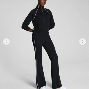 SPANX navy jacket  with White Trim